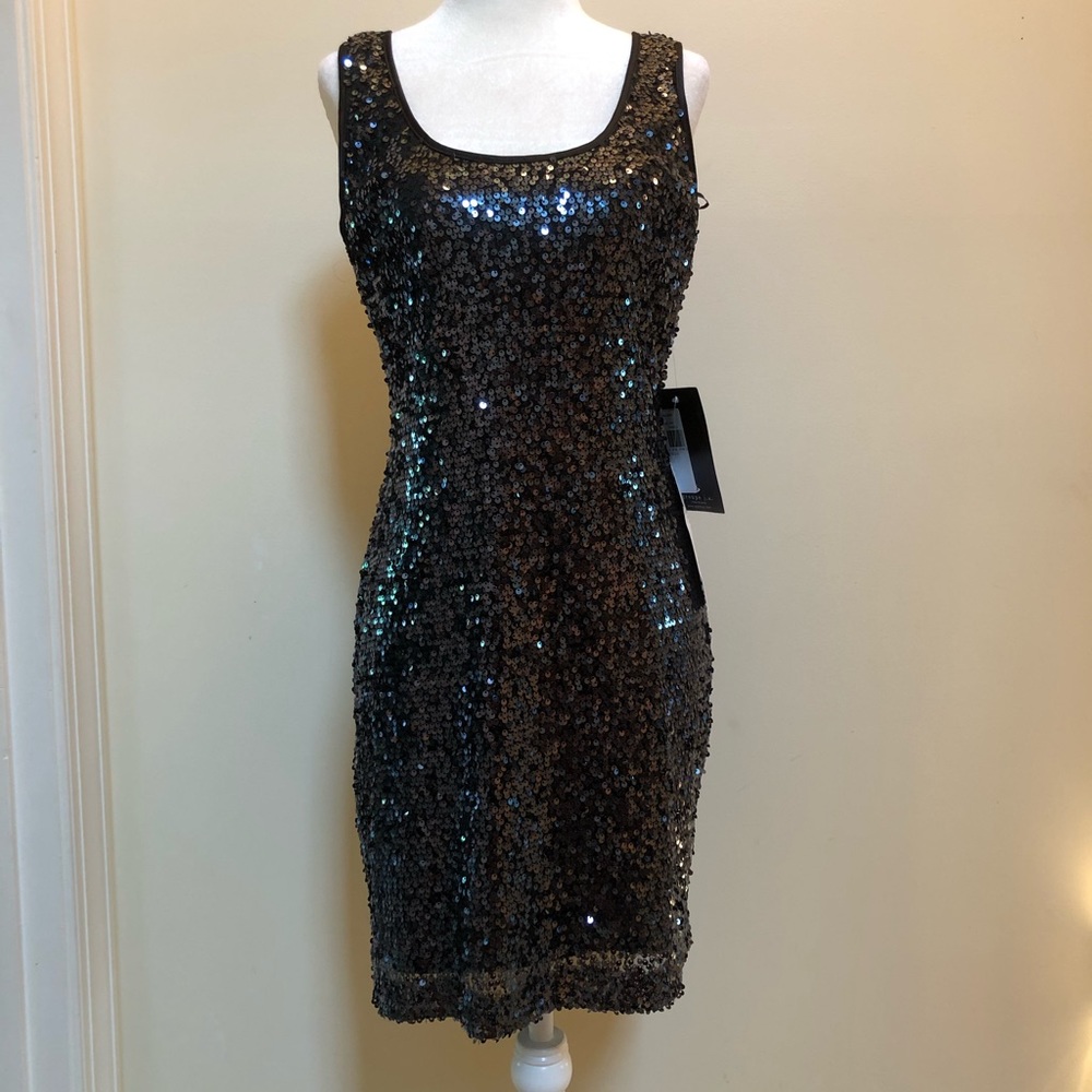 Black Sequined Dress